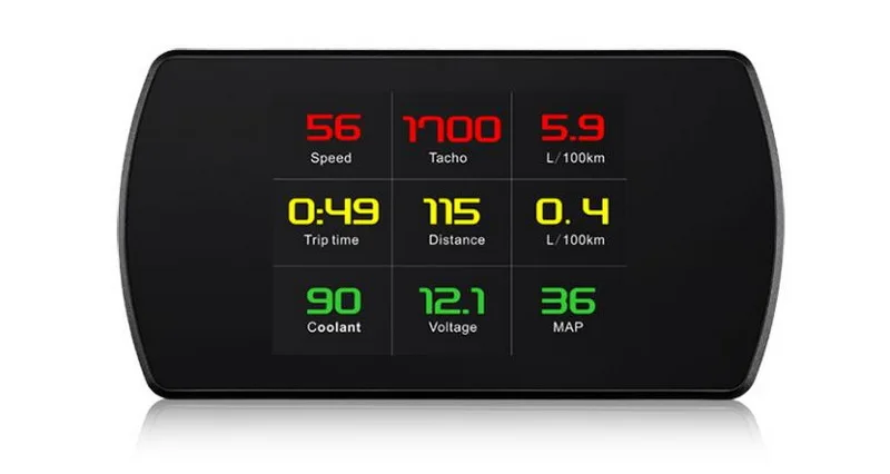 Автомобильный HUD OBD2 измеритель скорости лобового стекла Projetor P12 цифровой автомобильный проектор скорости цифровой 5,8 TFT бортовой компьютер дисплей