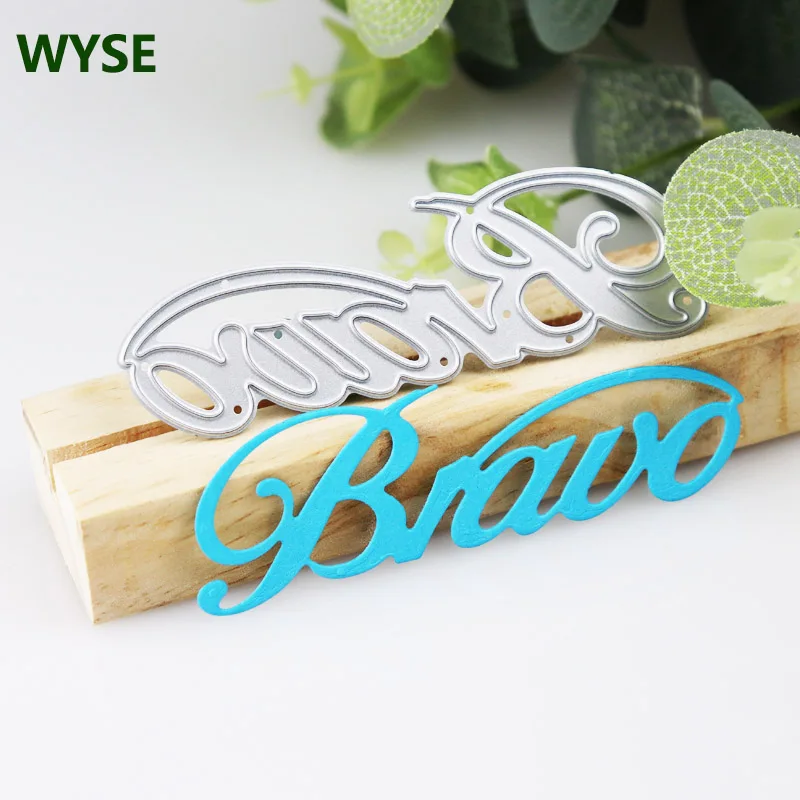 

New French Words Metal Cutting Dies Bravo cutting dies Alphabet letter stencil for DIY card making decorative Cutting Template