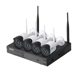 Escam WNK404 4CH Wi-Fi IP Камера s Wi-Fi NVR комплект HD 720P ИК-Открытый Водонепроницаемый IP66 день/Ночное видение ИК-безопасности Камера