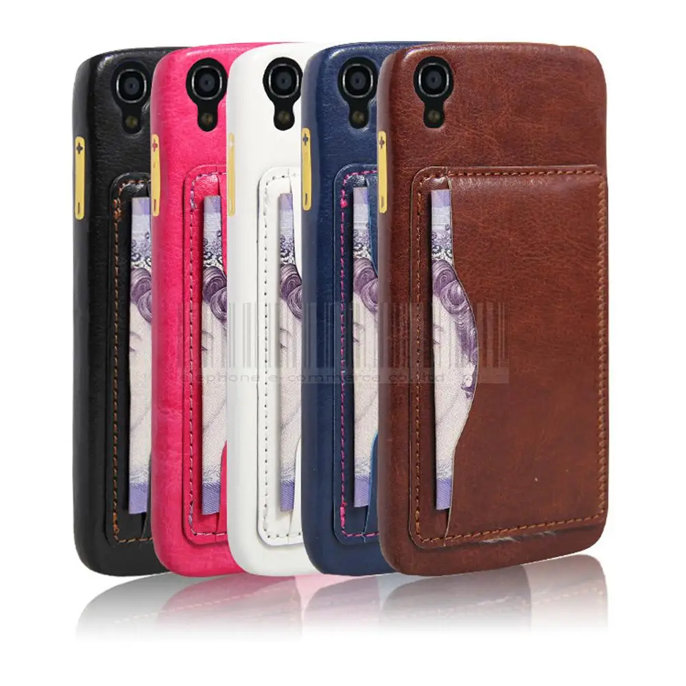 

Case Cover Luxury Slim PU Leather Case Hard Back Cover Stand Card Slot Holder For Alcatel One Touch Idol 3 5.5inch OT-6045