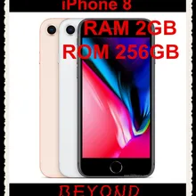 Apple iPhone 8 заводской разблокированный мобильный телефон LTE 4,7 дюймов шестиядерный IOS A11 12 МП ОЗУ 2 Гб ПЗУ 256 ГБ отпечаток пальца iPhone8