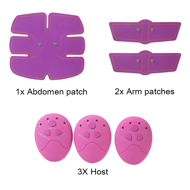 Электронный EMS тренажер для мышц, устройство для тренировки тела, стимулятор тонизирования живота, фитнес-аксессуары, спортивный массажер