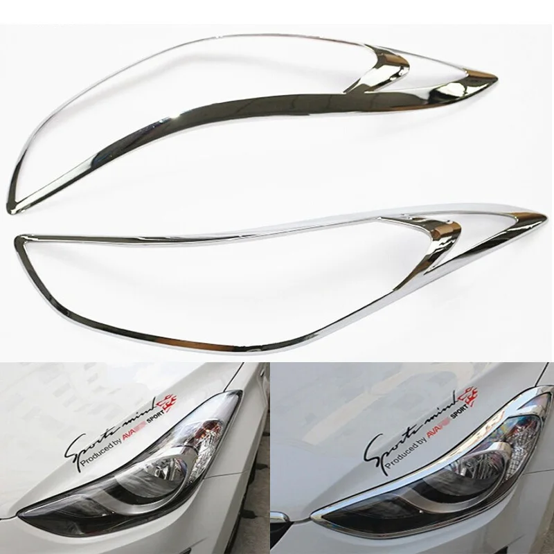 Car part front lamp cover headlight cover trim for hyundai elantra 2012