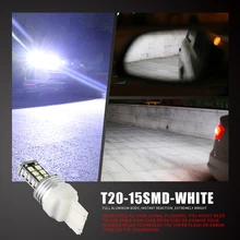 2 pçs t20 luz do carro boulb 7440 led w21w 2835 smd led carro invertendo luz de freio branco dc 12v virar lâmpada reversa txtb1