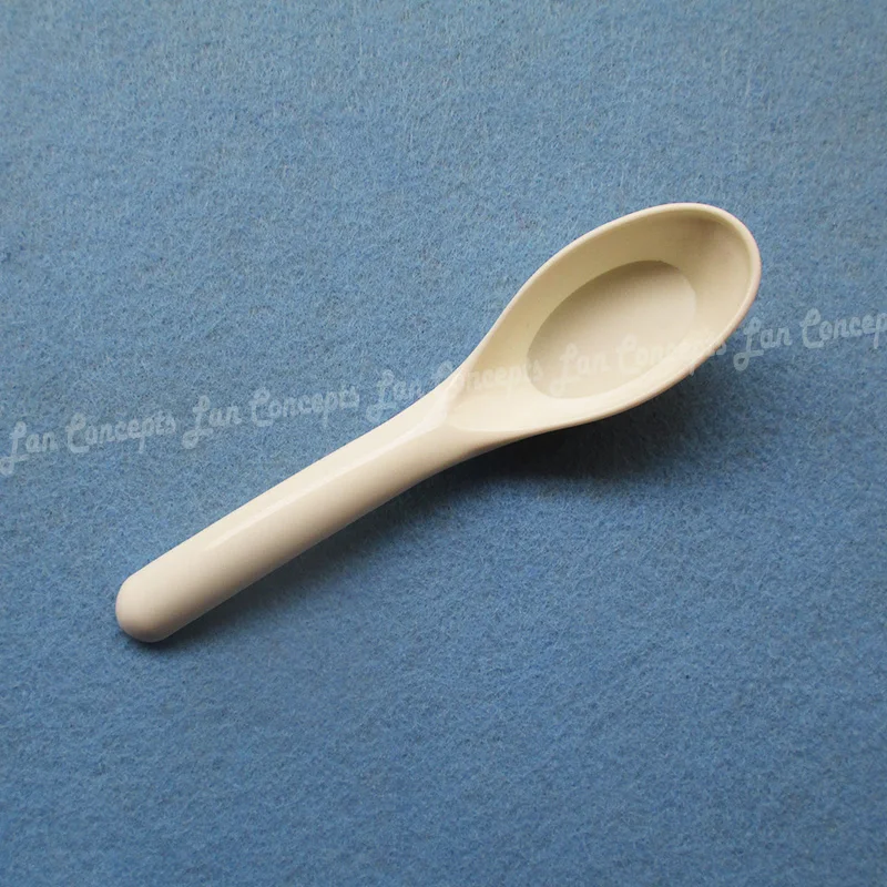 100pcs/lot 5 gram HDPE Spoon 5g Plastic Measuring Scoop 13.3 x 3.1cm