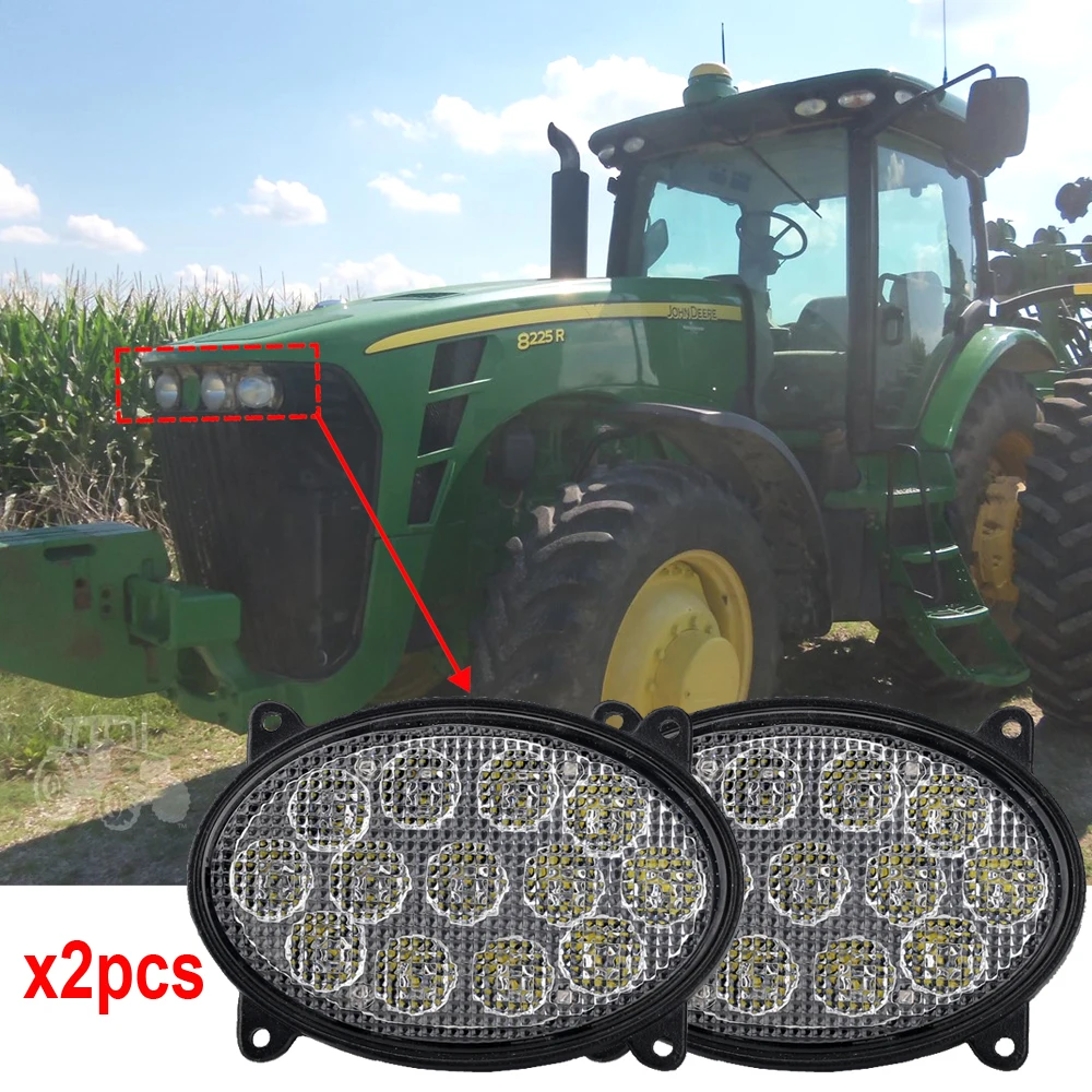 

Replaces Front LED Oval Inner Hood Light RE271574 RE181282 RE180613 RE271573 5.5" x 3.7 " oval led work lights x2pcs free shipp