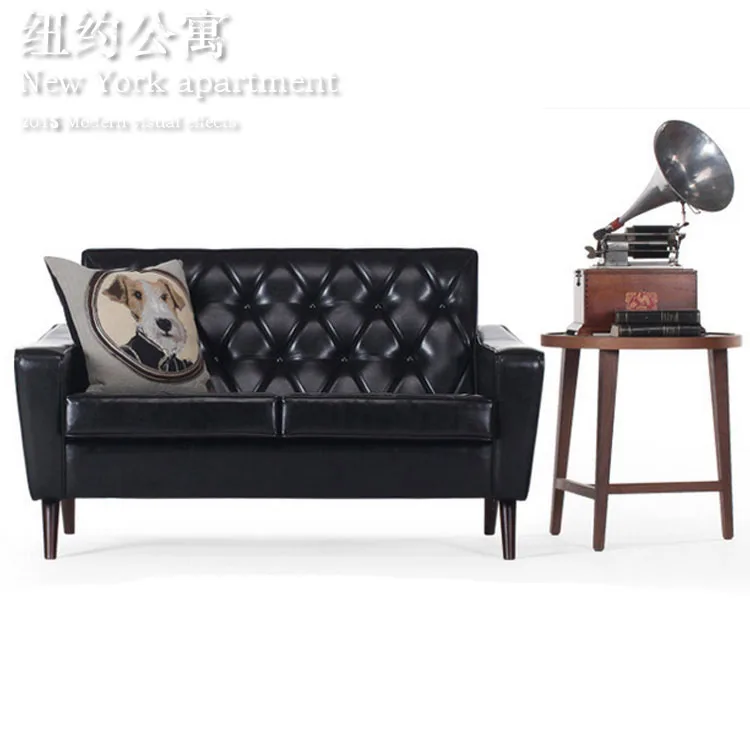 American Country Retro Leather Sofa Net Cafe Casual Three Single Or American Country Retro Leather Sofa Net Cafe Casual Three Single Or Double Chair Furniture In Garden Sofas From On Aliexpress