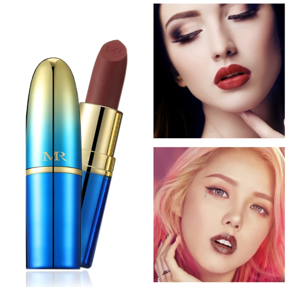 

Manooby Makeup Lipstick Matte Popular 24 Colors Long Lasting Waterproof Lipstick Non Drying Lip Gloss Cosmetics
