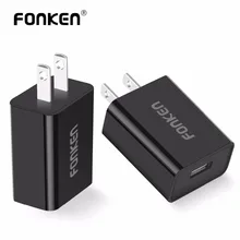 2Pcs FONKEN USB Charger Quick Charge 3.0 US Plug Fast Charger QC3.0 QC2.0 18W Portable Wall Charger for Mobile Phone Charger