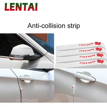 

LENTAI 6Pcs Car door Protect stickers Auto mirror Anti-scratch For Alfa Romeo Chevrolet Aveo Captiva Ford Focus 3 Fiesta Mondeo