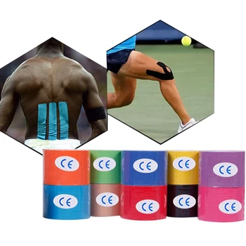

5cm*5 Elastic Perforated Muscle Patch Sports Bandage Kinematic Tape For Physiotherapy Comfortable Substrate