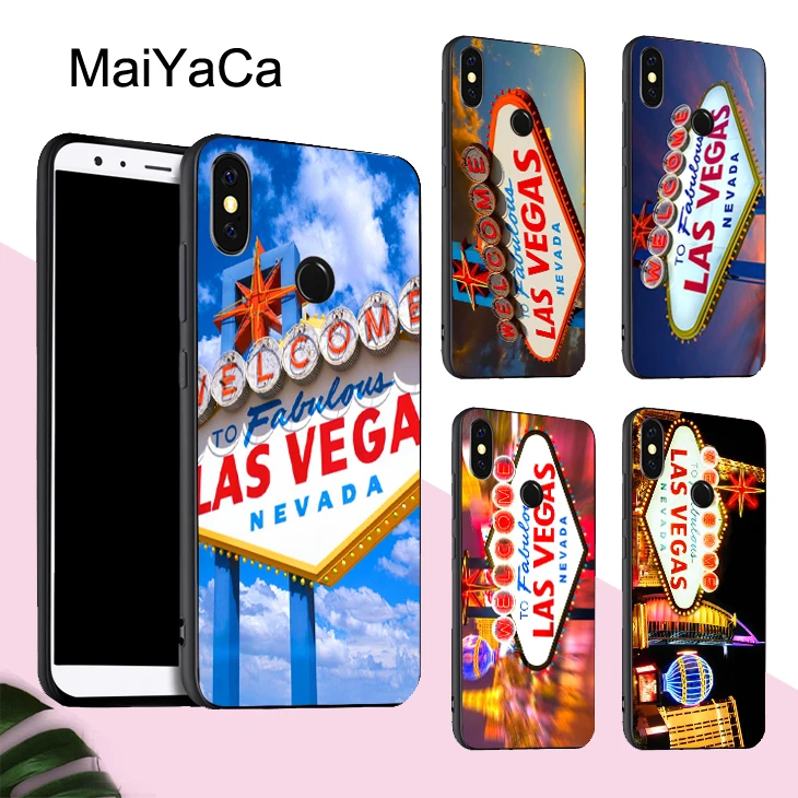 Чехол MaiYaCa LAS VEGAS NEVADA POKER CARDS для POCO X3 F2 Pro Red mi Note 8 8T 7 9 9S 9A 9C Mi 10 Lite A3|Бамперы| |