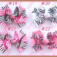 Новые 120 шт. 4." крутить волосы луки девушка бутик волосы луки два тона мельница волос Луки