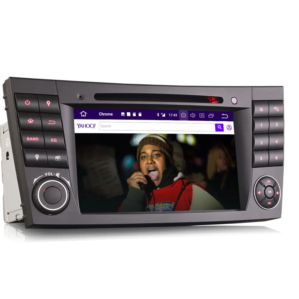 Top 7" Android 9.0 Pie OS Car DVD Multimedia Navigation GPS Radio for Mercedes-Benz E-Class W211 2002-2009 & G-Class W463 2005-2010 2