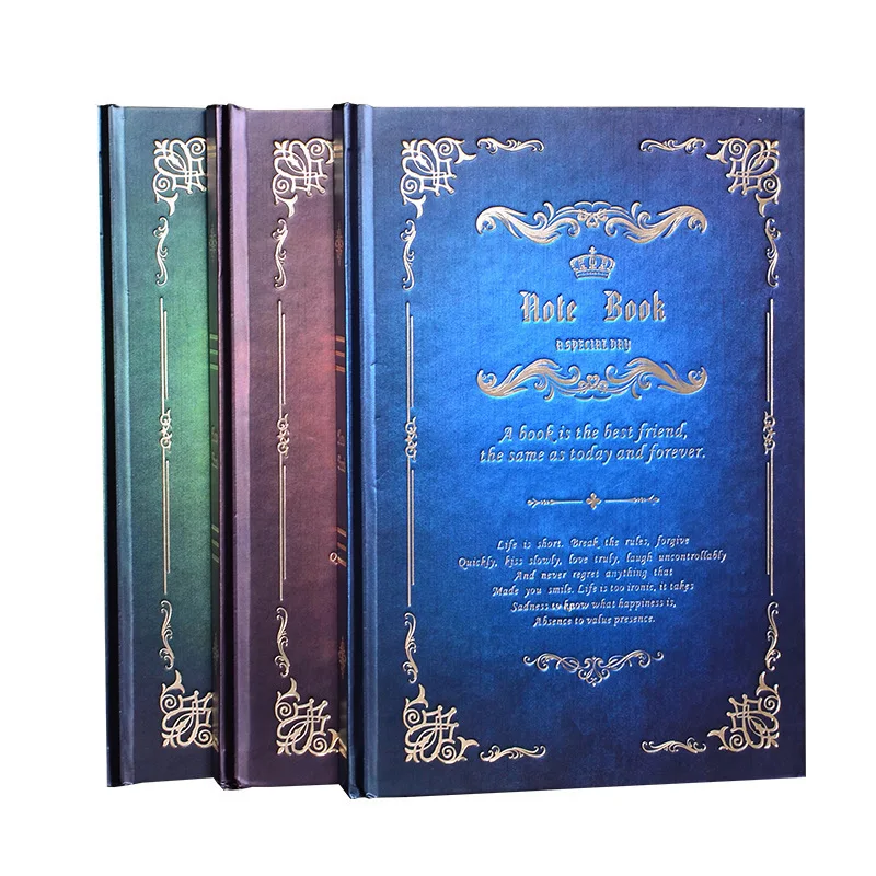 

2018 South Korea stationery retro thick A5 hard surface notepad European creative diary magic book planner notebook penalty
