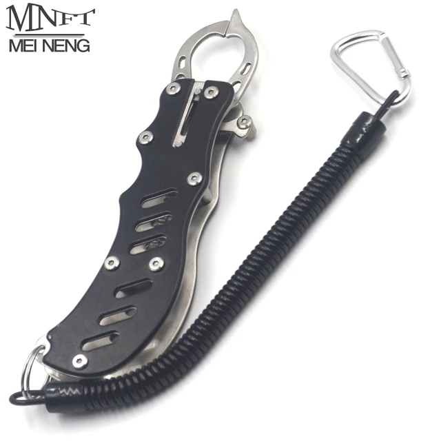$US $11.49 MNFT 1Pcs Portable Compact Fish Lip Grip Gripper Grabber Grips Stainless Steel Sea Saltwater Fishin