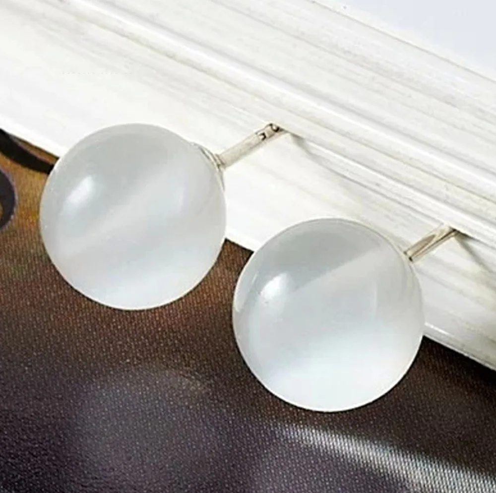 stud earrings cat eye stone (1)