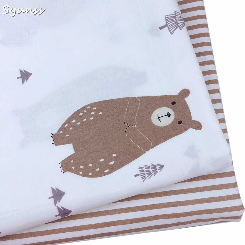 Tilda Tissu En Coton Serge Imprime Ours Brun De Dessin Anime Pour Patchwork Couette Coussins De Bebe Tissu De Couture Artisanat Tilda Aliexpress