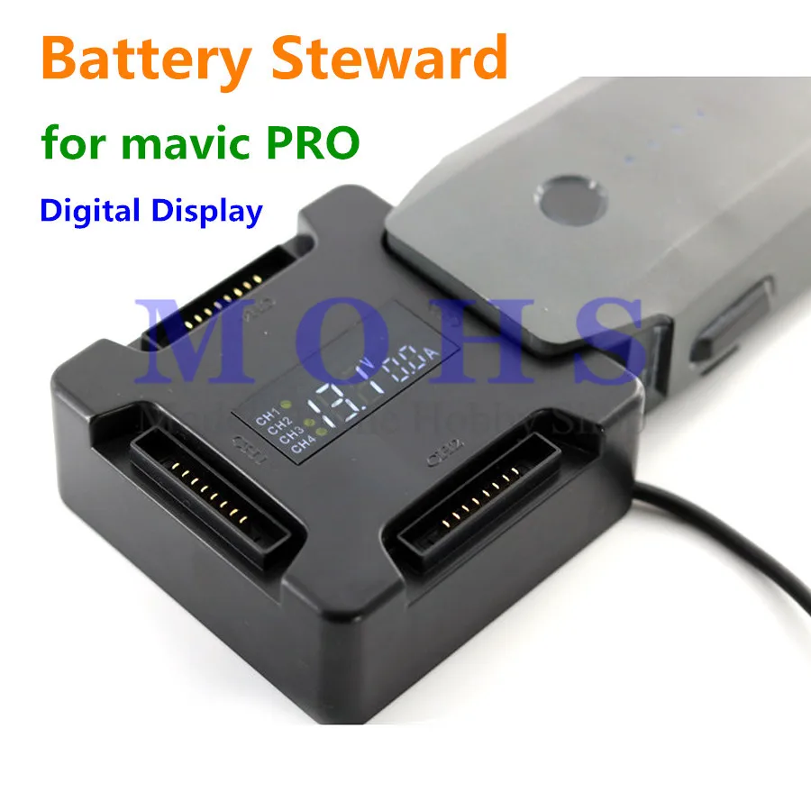 Parallel Charging Board Battery Steward Parallel Charger Adapter with Digital Display for MAVIC