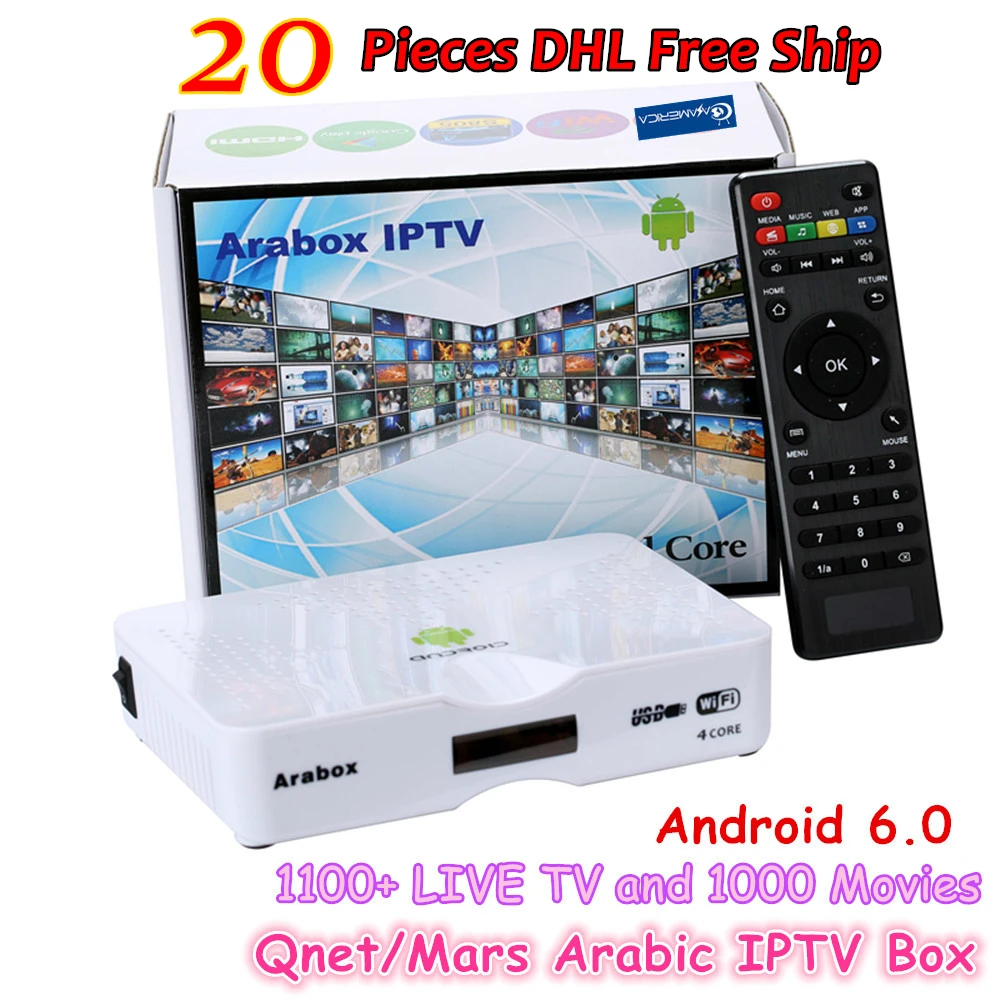 

20 Pieces DHL free Ship Arabic IPTV BOX
