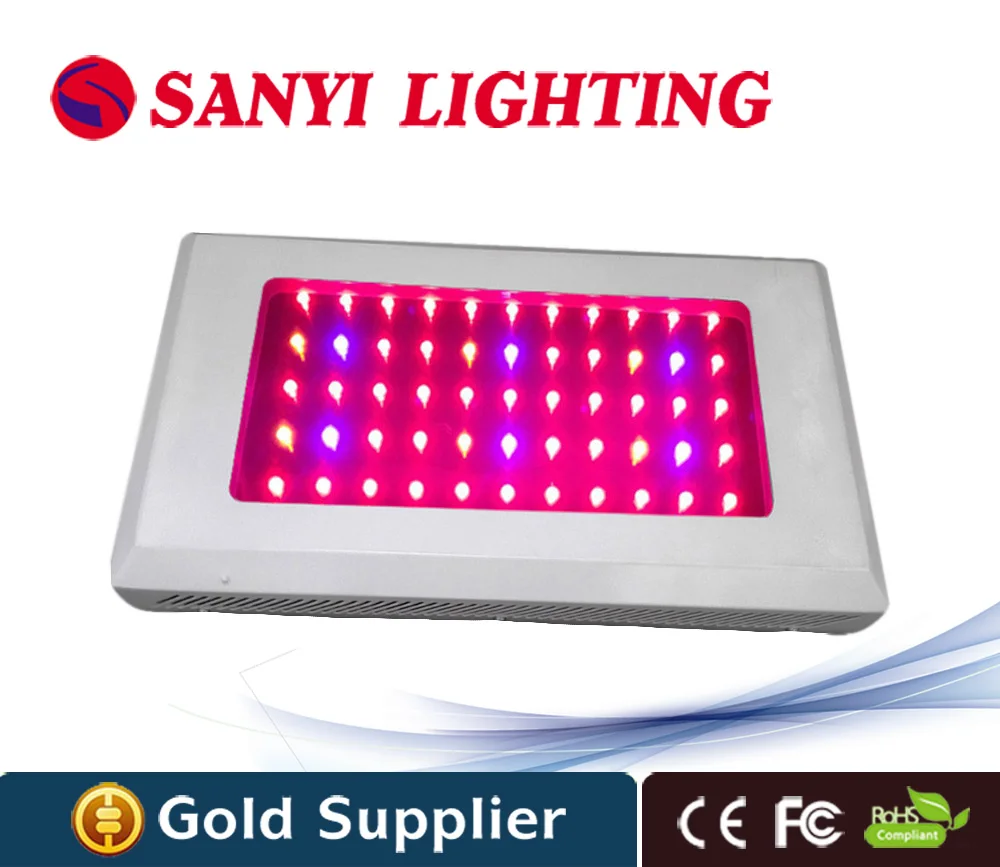 165W led grow light 55x3W greenhouse red blue indoor veg ...