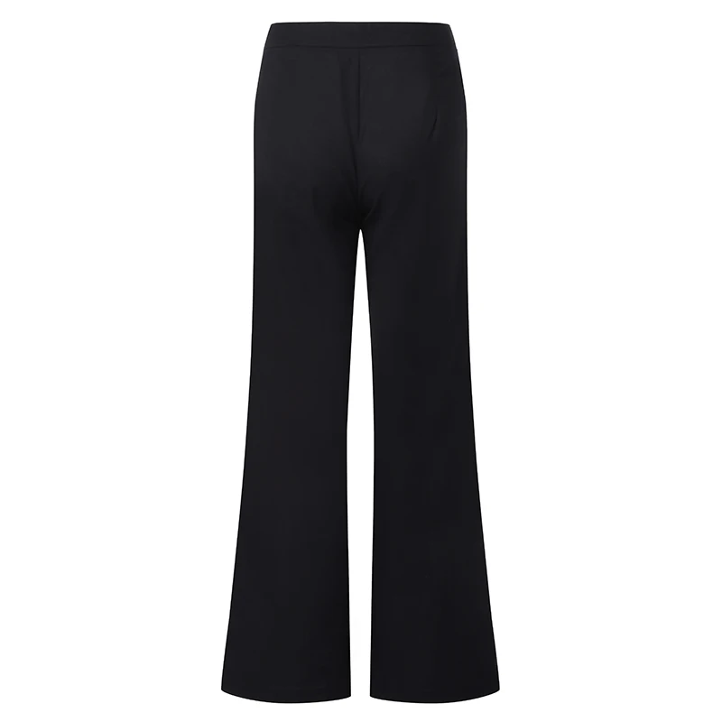 VONDA модные широкие брюки женские 2019 весна осень офисные женские брюки женские повседневные пуговицы штаны на молнии Большие размеры низ