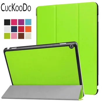 

CucKooDo 200Pcs/lot Ultra Slim Smart-shell Stand Cover Case with Auto Wake / Sleep for Huawei MediaPad M3 Lite 10.0 Inch Tablet