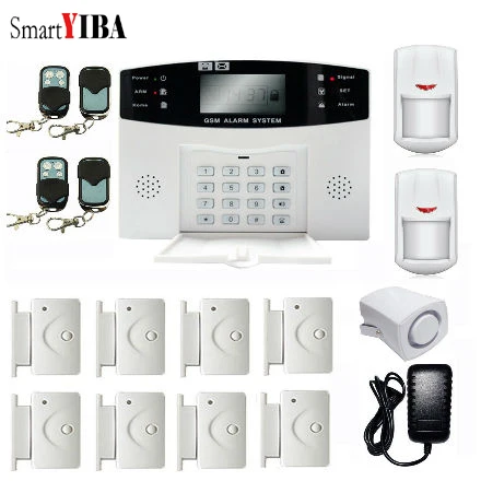 Door Wired Siren A-ZONE Mini GSM Alarm System Home Security Motion Sensors