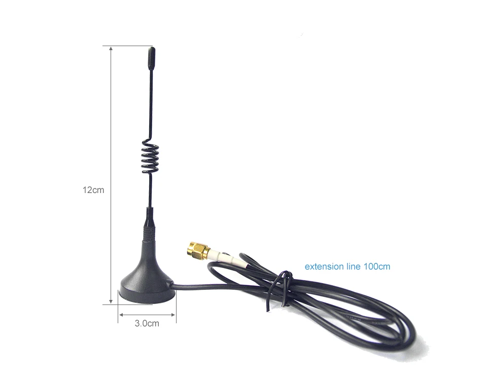 TX490-XP-100 490 МГц 3.5dBi Усиление 50 Ом SMA-J интерфейс сопротивление менее 1,5 SWR Высококачественная присоска антенна