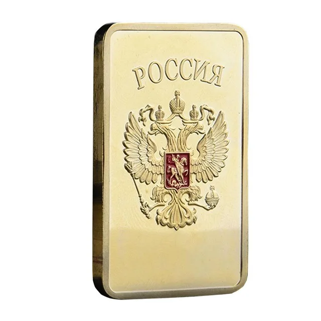 5 шт./лот Редкие 1 унция. Советский, русский СССР CCCP чистого. 999 24 K GOLD слоистых слитка слиток Золота