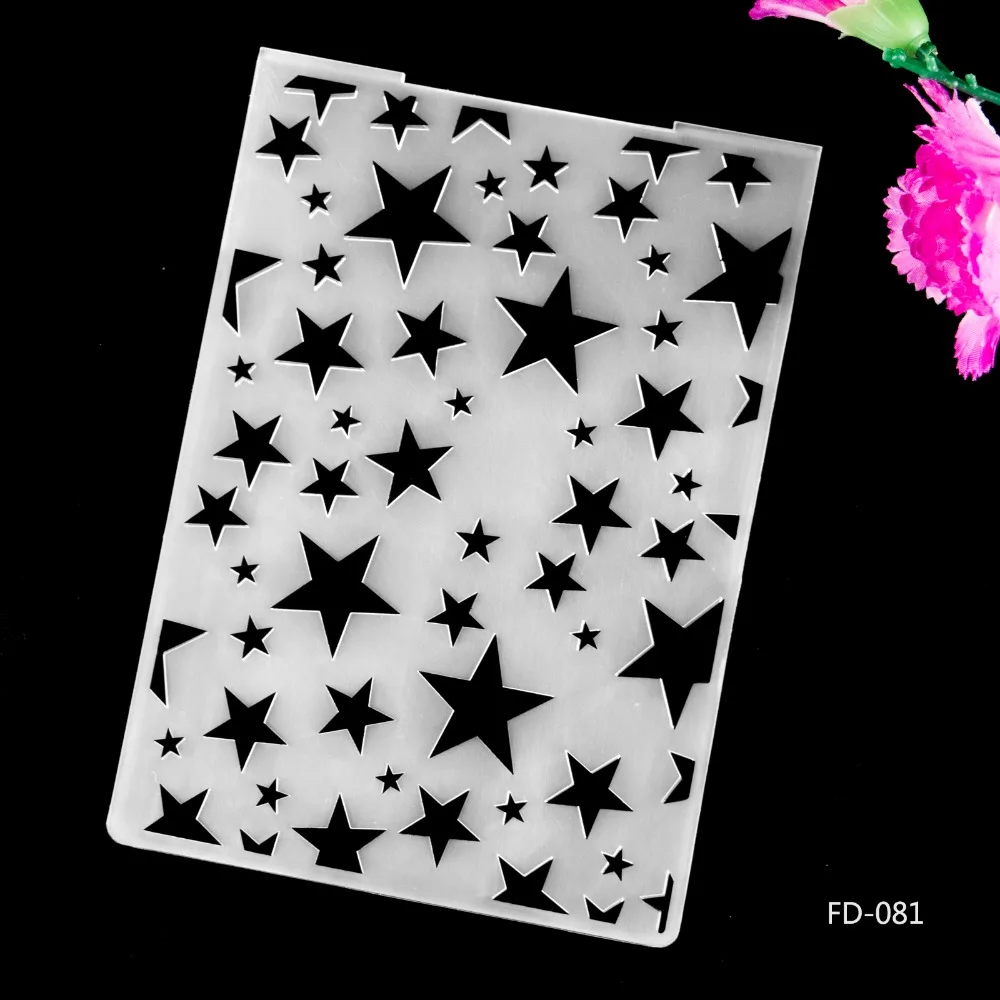

2017 New Arrival Scrapbook Stars design DIY Paper cutting dies SCRAPBOOKING PLASTIC EMBOSSING FOLDER