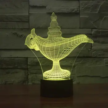 

Colorful acrylic 3D lamp creative projection Usb Led Night Light Halloween gift 3d Light Fixtures Luminaria Led Kids Table Lamp