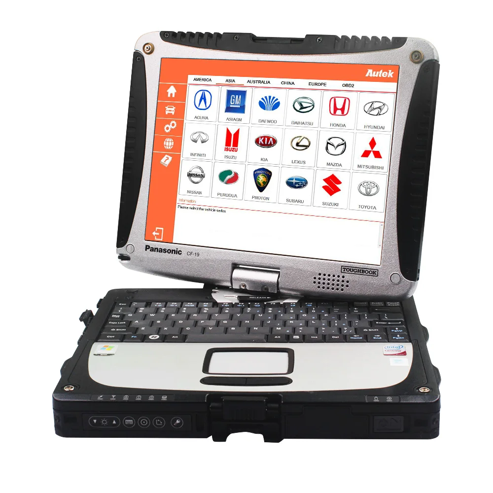 CF 19 TOUGHBOOK Diagnostic Tool Autek PCI A6 OBD2 Code Reader Scanner Instrument SRS Reset Service