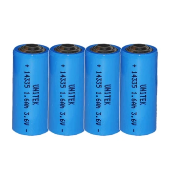 

US 4PCS 3.6V 2/3AA liSOCL2 ER14335 Lithium battery cell 2/3 AA 1600mah PCL dry primary battery replace for TADIRAN TL-4955