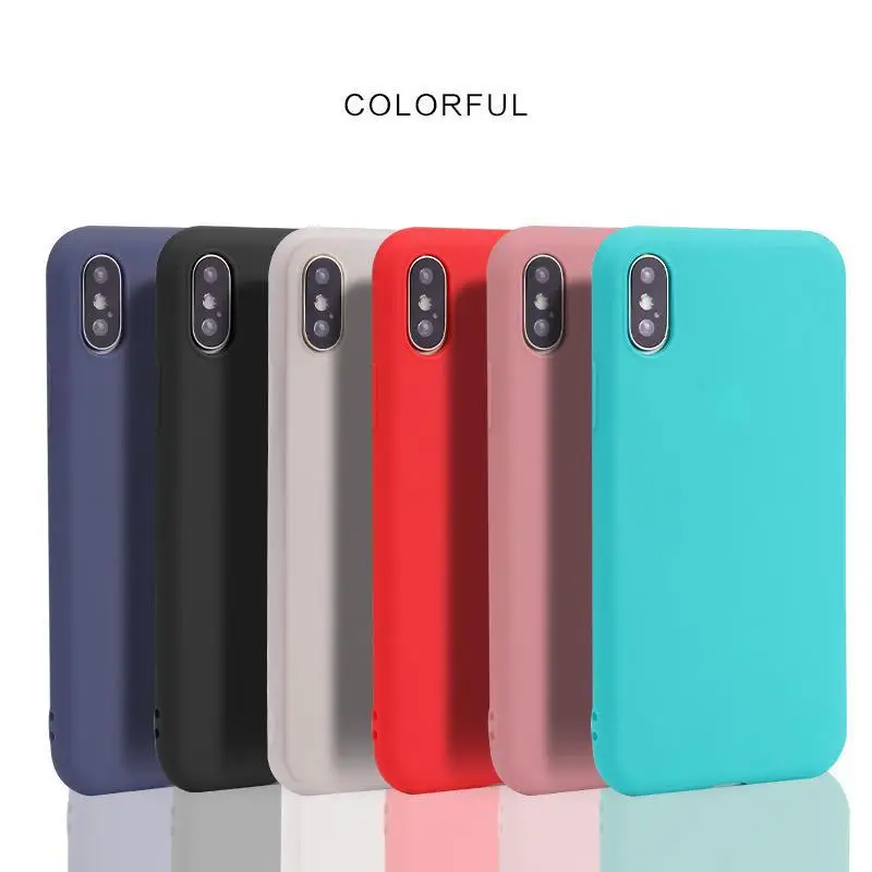 Чехол для Телефона iPhone X 8 7 6 S 5 5S 5SE плюс мягкий тонкий чехол скраб телефона конфеты