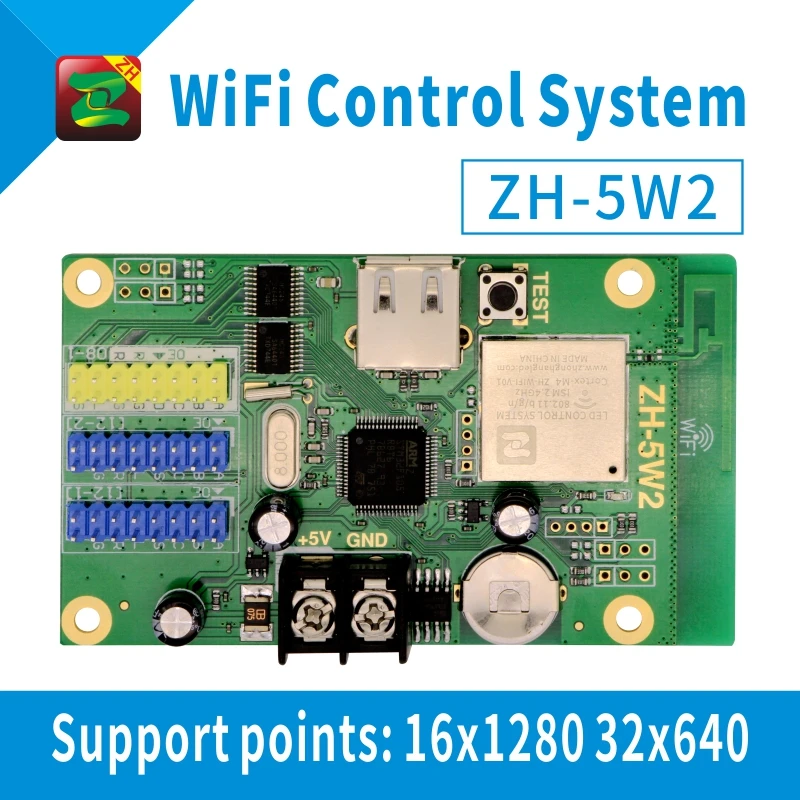 Zhonghang Wi Fi беспроводной контроллер светодиодного дисплея P10 HUB12 HUB08 один цвет