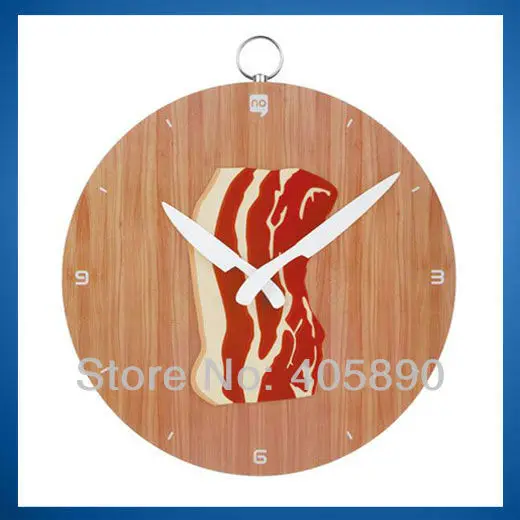 Food Chopping Block Wall Clock Novelty Meat Cuts Wall Clockin Wall
