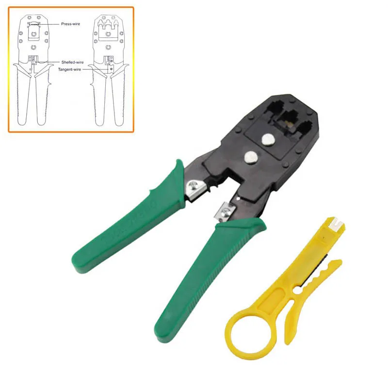 

RJ45 RJ11 RJ12 Wire Cable Crimper Crimp PC Network Tool Computer Networking Plier Gadget Sale --M25