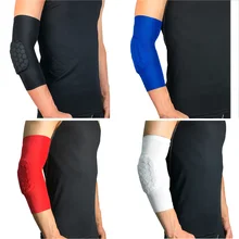 Защитная Шестерня соты анти-столкновения рукав для баскетбола сплошной цвет SPSLF0031