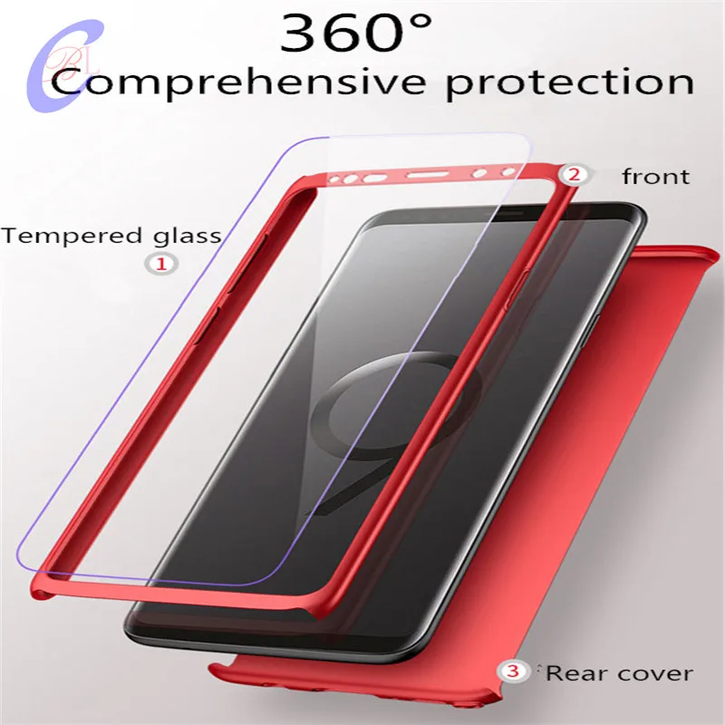 CBL 360 Degree Full Cover Case For Samsung Galaxy S9 Plus Shockproof Cases S8 NOTE 8 S7 Edge Screen Film |