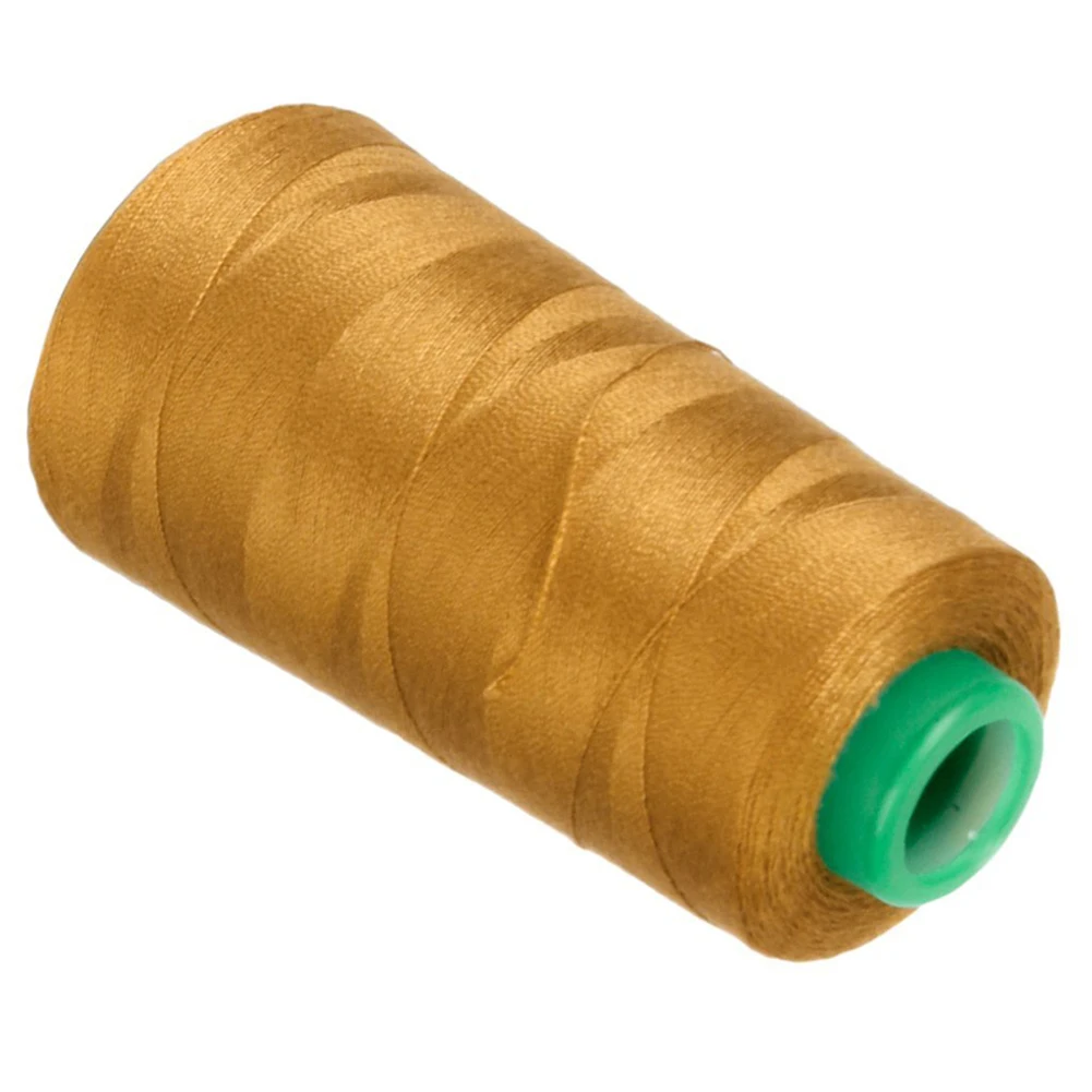Полиэфирная нить для шитья, золотая, 3000 ярдов, 40 S/2, стежка для шитья, швейная линия, нить для швейной машины, цветная