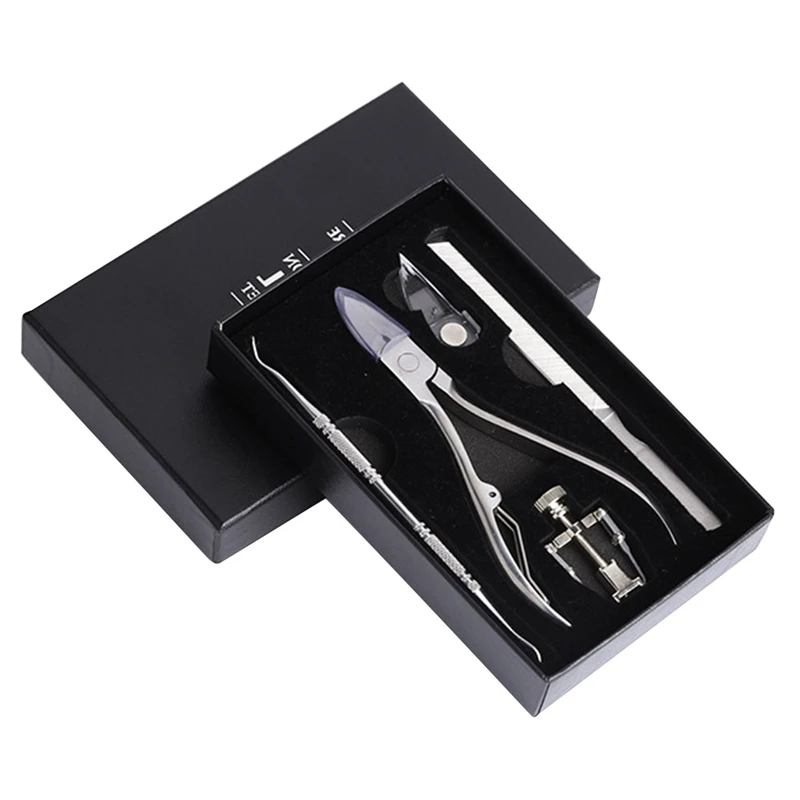 

5pcs/lot Stainless Steel Nail Manicure Set Cuticle Scissors Pusher Remover Cutter Nipper Clipper Nail Polish Manicure Tools