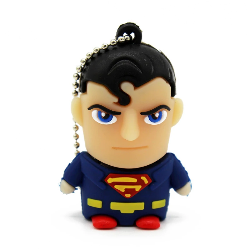 С супергероями: 4 ГБ 8 Гб Флешка в форме героя мультика USB флэш накопитель 16