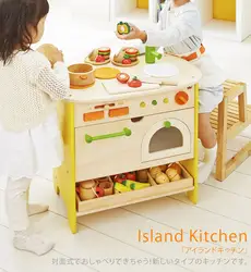 Моделирование Дерево Кухня Кук скамейке очаг кукольный домик игрушка для девочки дома игрушечные лошадки