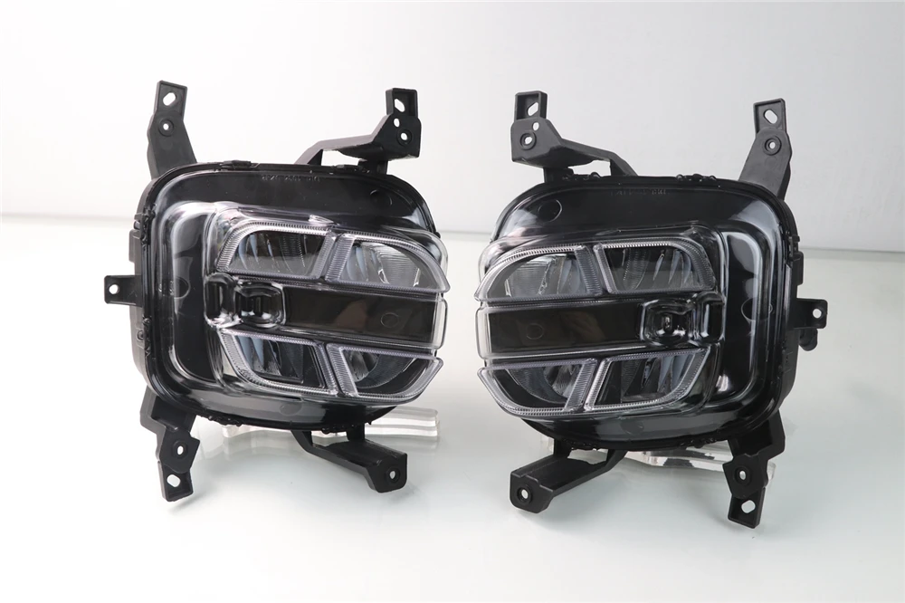 Car Flashing 2pcs LED For Kia sportage KX5 Daytime Running Light DRL LED Day Light Front Bumper Head Fog Lamp White