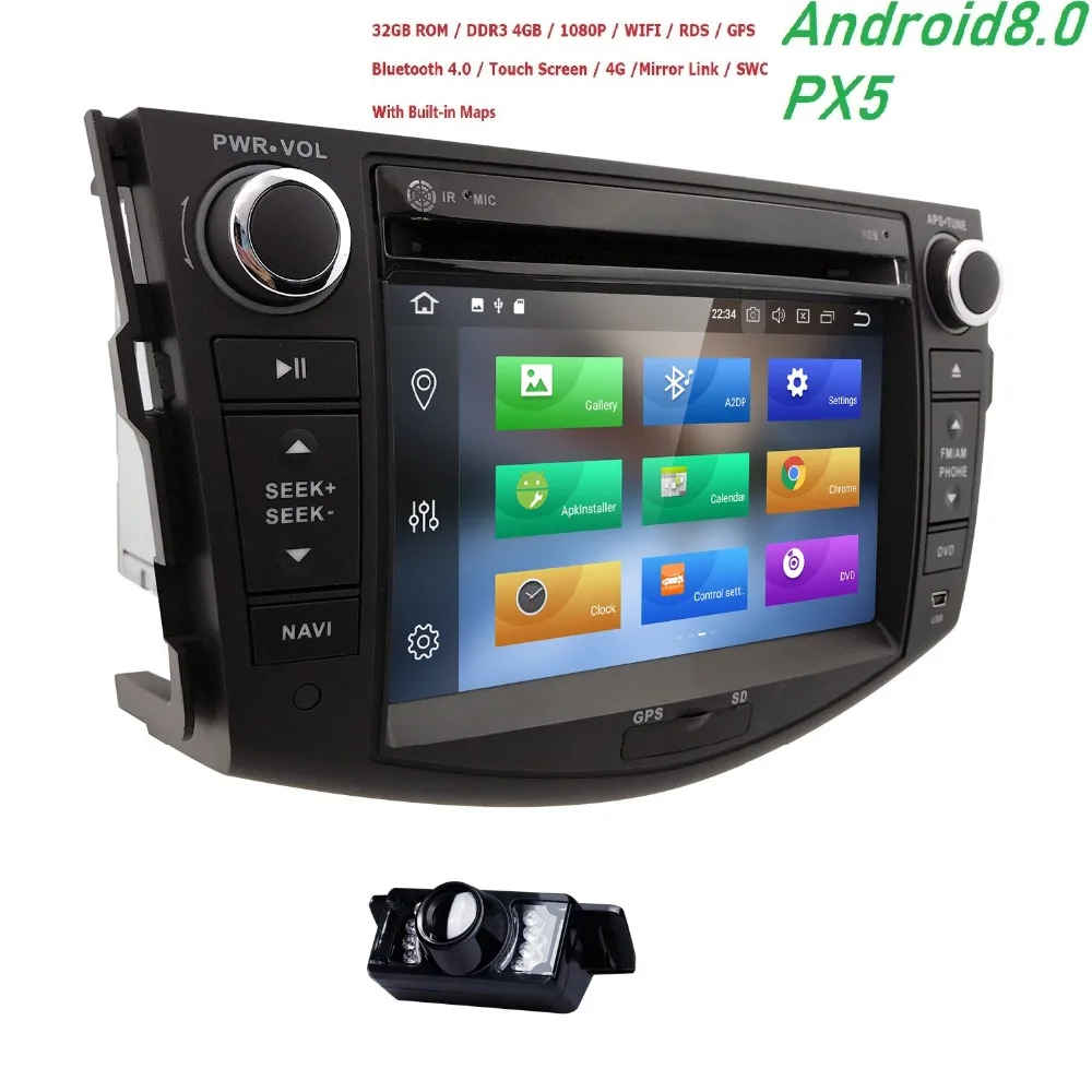 2 din Android навигации Аудио автомобильное радио DVD плеер gps для Toyota RAV4 2006 2007 2008 2009 210 2011