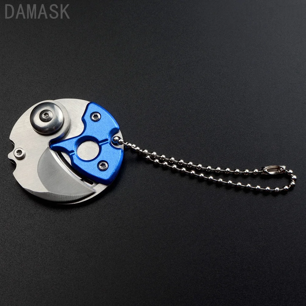 DAMASK Outdoor Survival Pocket Knife Stainless Steel Keychain Coin Knife EDC Mini Letter Opener