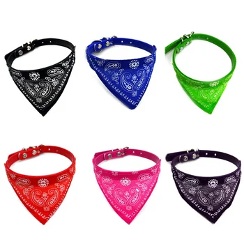 

Fahsion Small Dog Scarf Adjustable Pet Cat Collars Scarf Neckerchief Necklace trigon Pet accessories