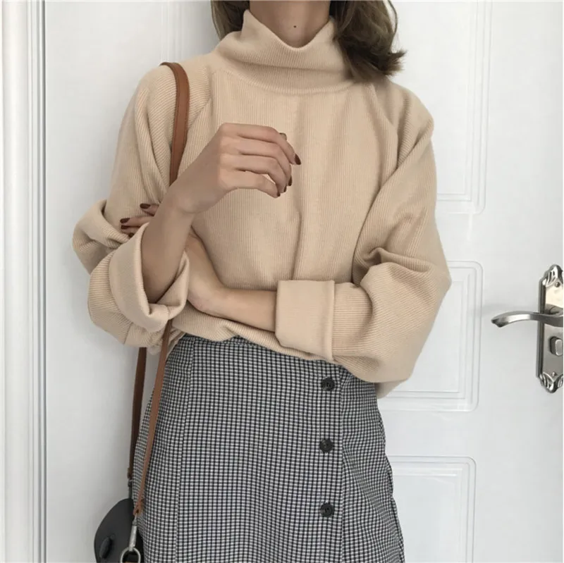 Ccibuy11 Turtleneck Knitted Jumpers for women Women Sweater Casual Loose Long Batwing Sleeve Crocheted Pullovers Streetwear 3 Ccibuy11 Turtleneck Knitted Jumpers for women Women Sweater Casual Loose Long Batwing Sleeve Crocheted Pullovers Streetwear 3