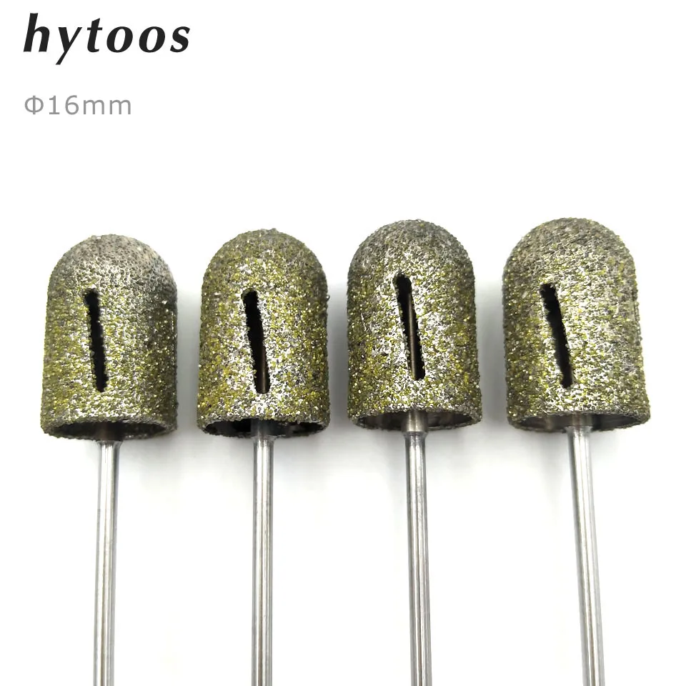 

HYTOOS 16mm Diamond Drill Bit 3/32" Rotary Burr Foot Cuticle Clean Manicure Pedicure Tools Drill Accessories Nail Mills